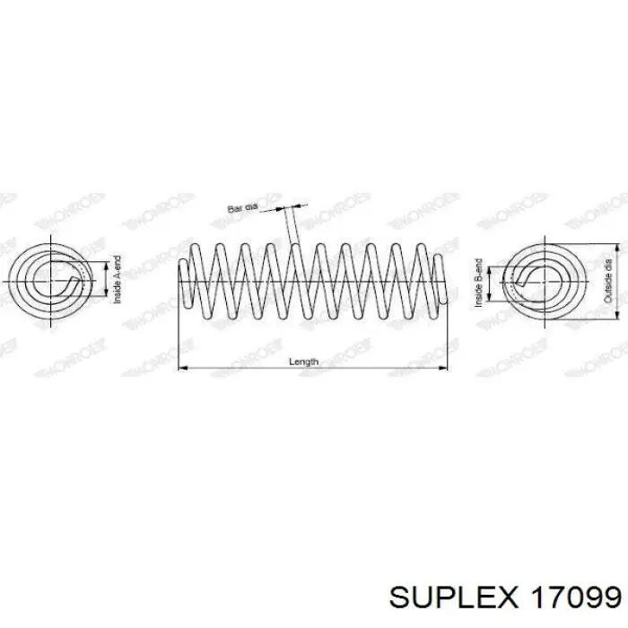 Пружина амортизатора Suplex 17099 цена, от 36.73 USD