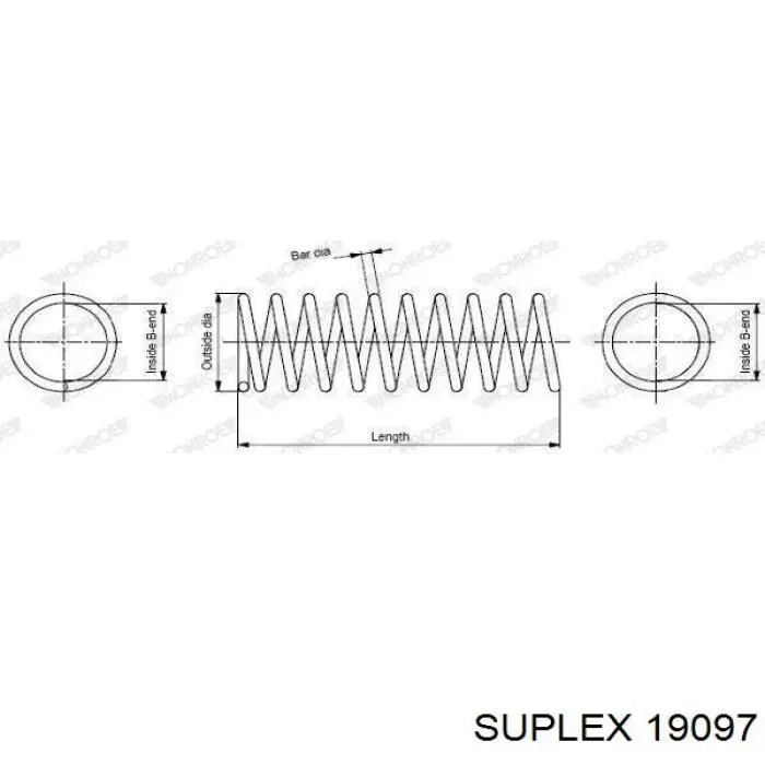Передняя пружина 19097 Suplex