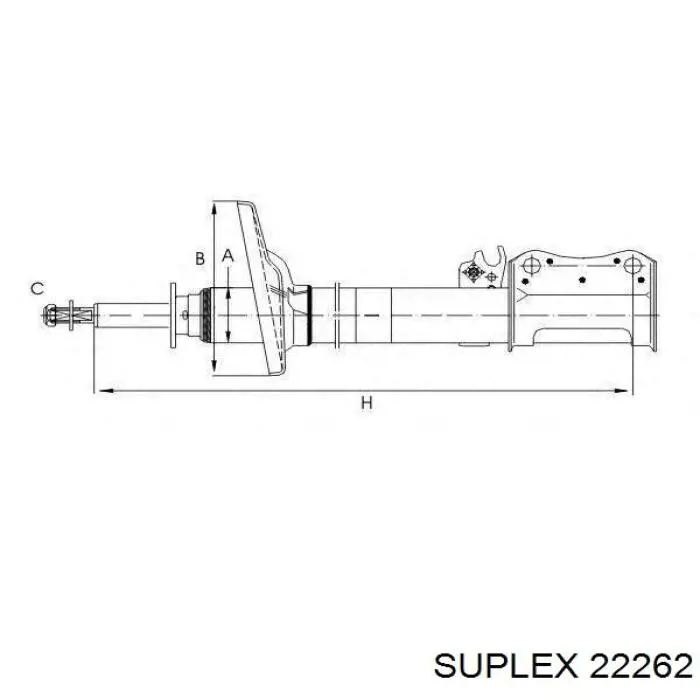 Задняя пружина 22262 Suplex
