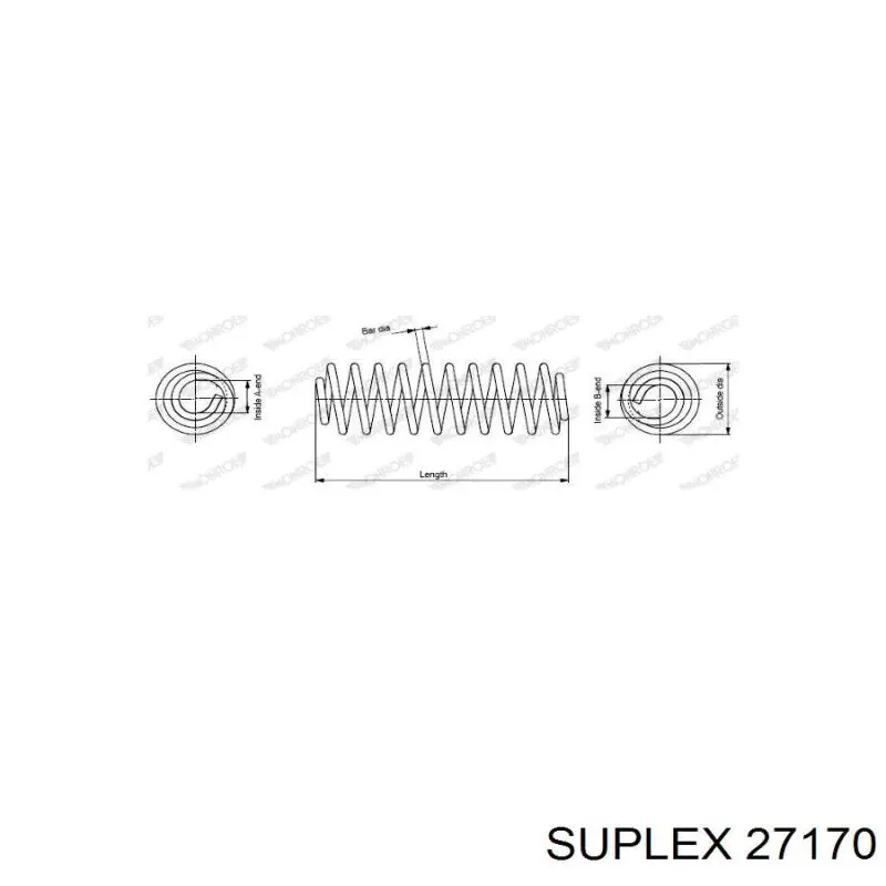 Купить 27170 Suplex Винтовая пружина подвеска