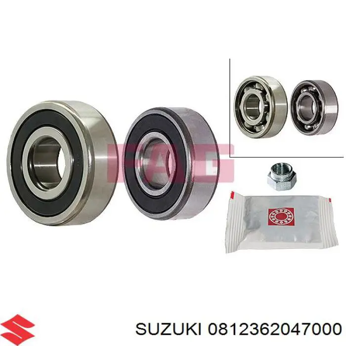08123-62047-000 Suzuki Подшипник ступицы задней