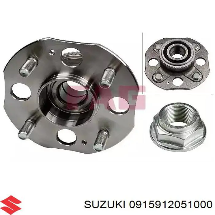 Купить 0915912051000 Suzuki Гайки колесные