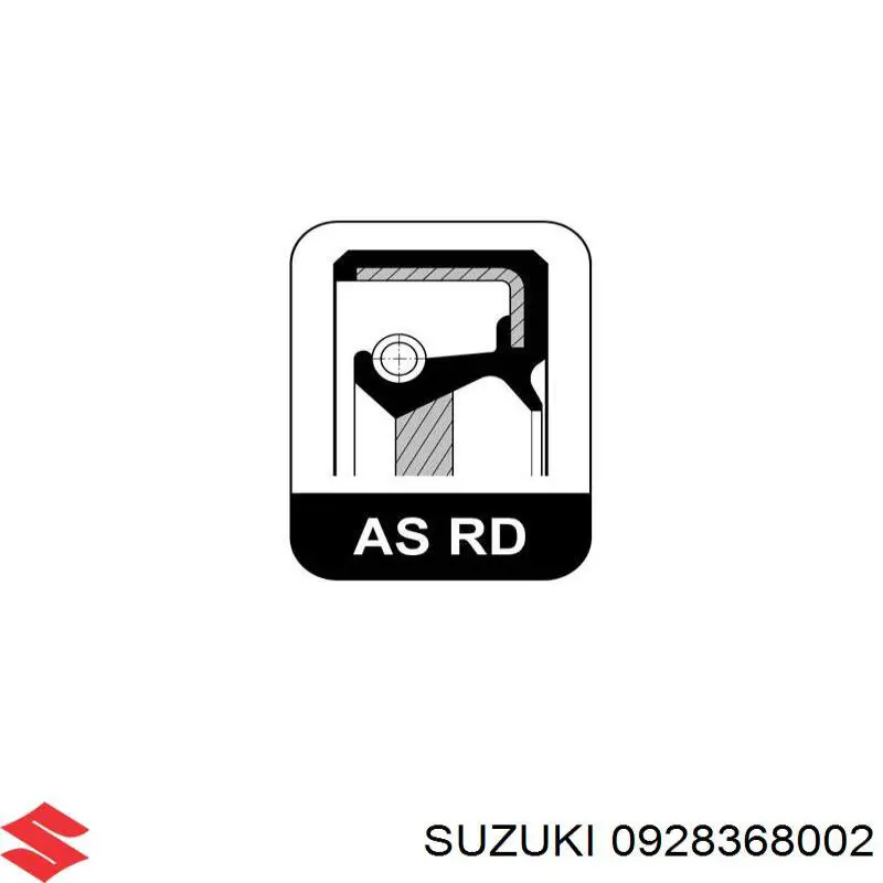 Купить 0928368002 Suzuki Сальник коленвала задний