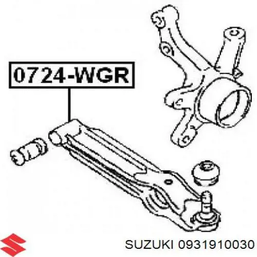 Сайлентблок передней подвески Suzuki 0931910030 цена, от 2.03 USD