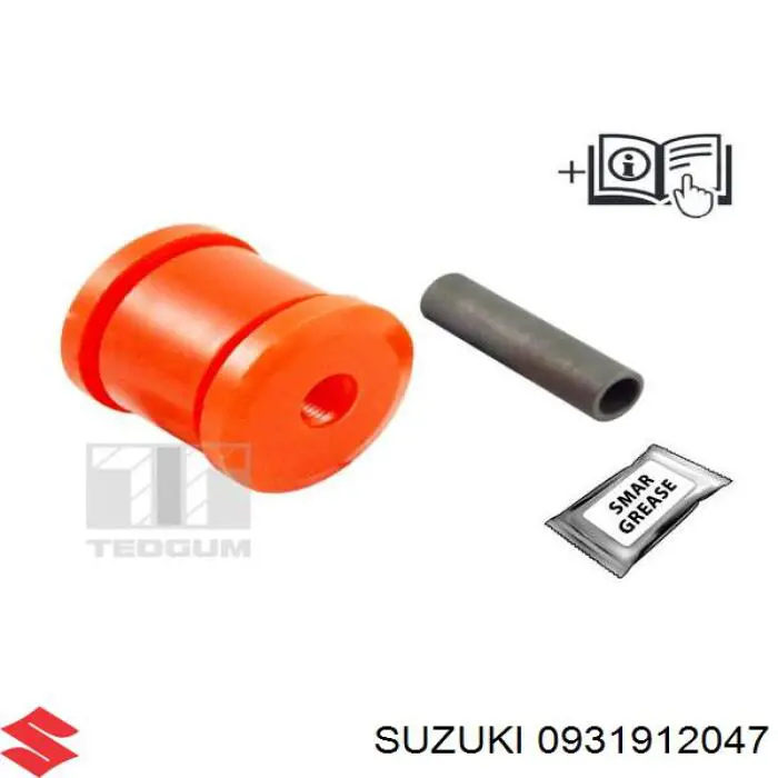 Сайлентблок заднего продольного нижнего рычага Suzuki 0931912047 цена, от 10.46 USD