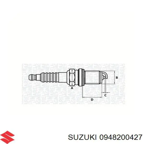 Свеча Suzuki 0948200427