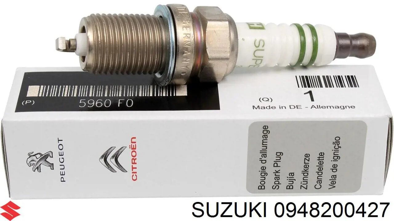Свечи зажигания 0948200427 Suzuki