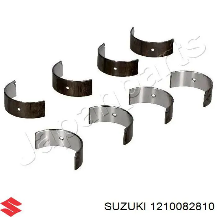 1210082810 Suzuki вкладыши коленвала шатунные, комплект, стандарт (std)