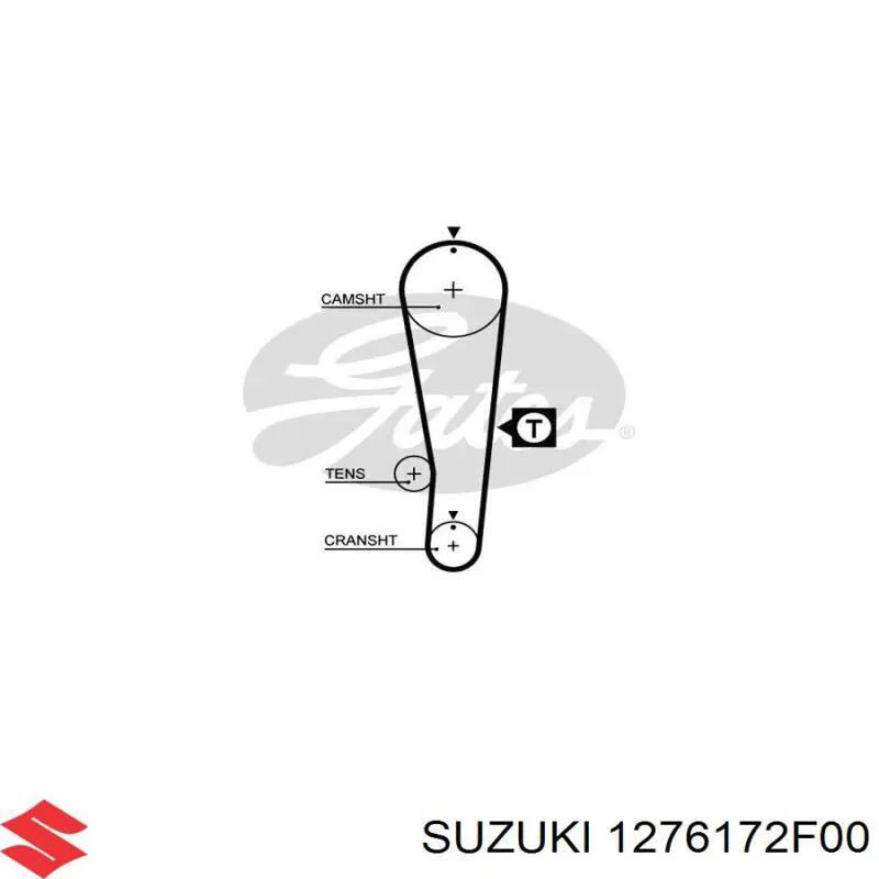 Купить 1276172F00 Suzuki Ремень газораспределительного механизма
