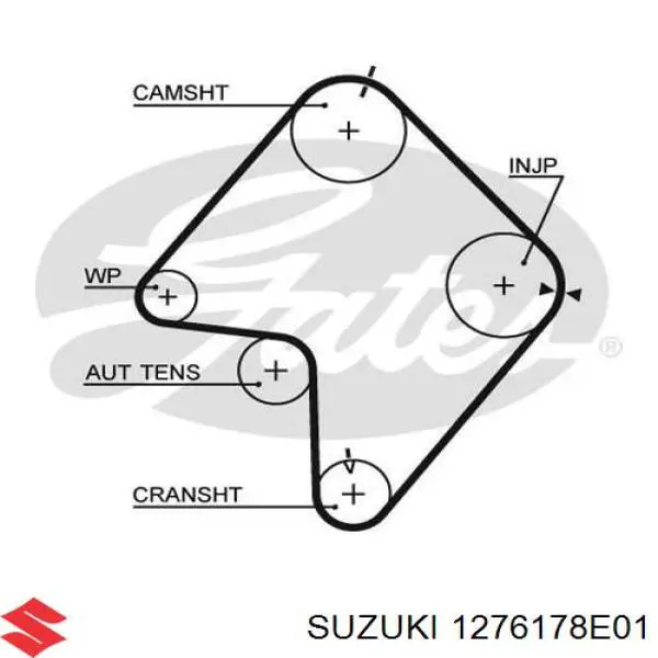 1276178E01 Suzuki ремень грм