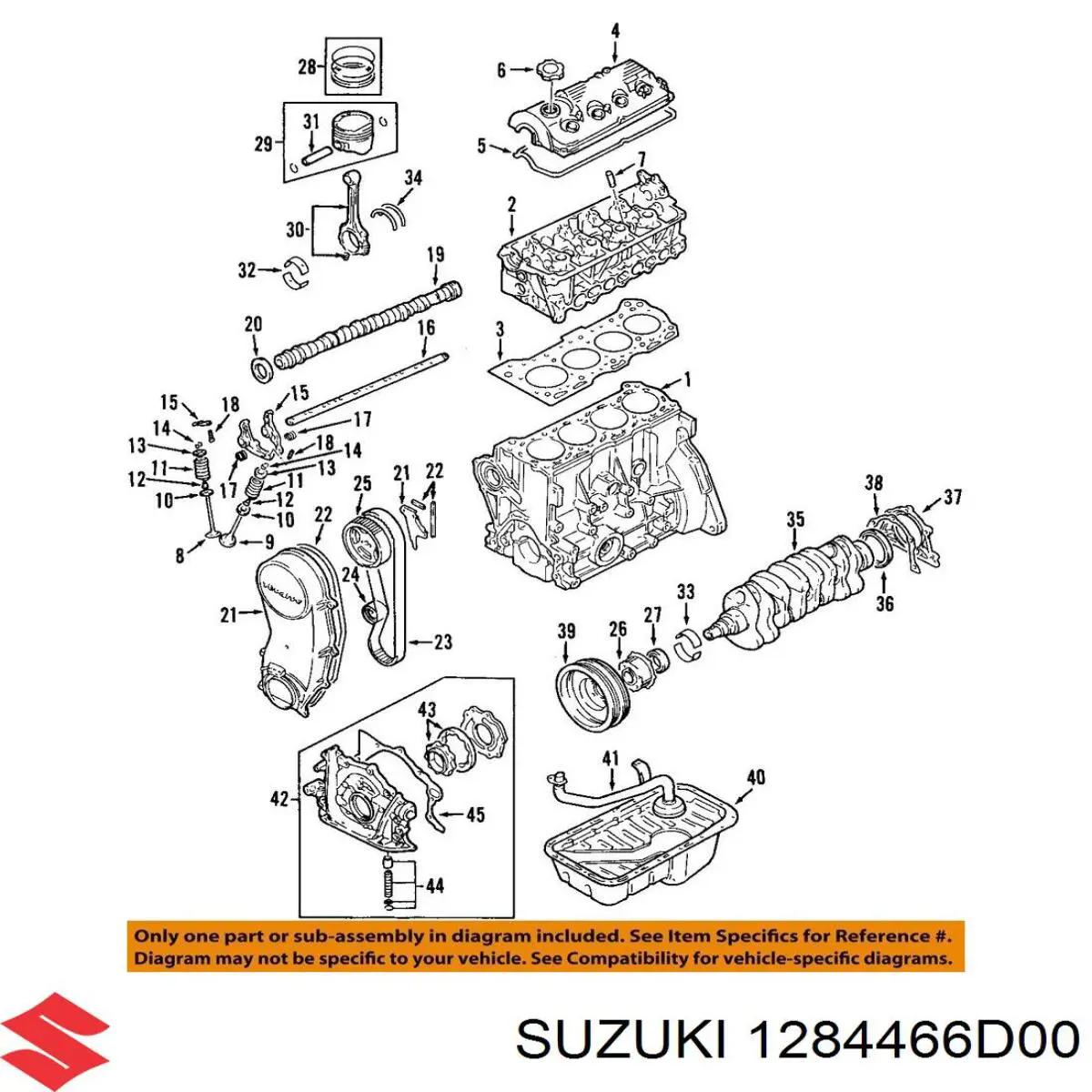 Купить 1284466D00 Suzuki 