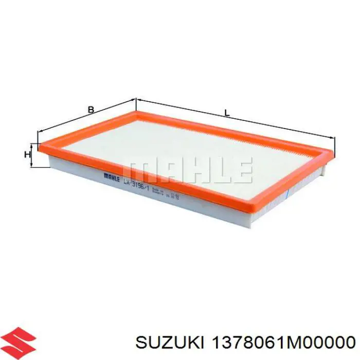 Filtro de aire 1378061M00000 Suzuki