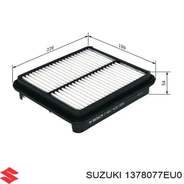 Купить 1378077EU0 Suzuki Автомобильный фильтр воздуха
