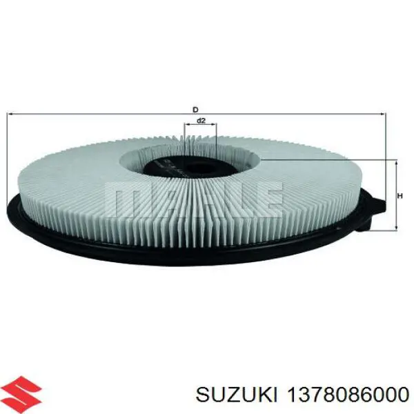 1378086000 Suzuki воздушный фильтр