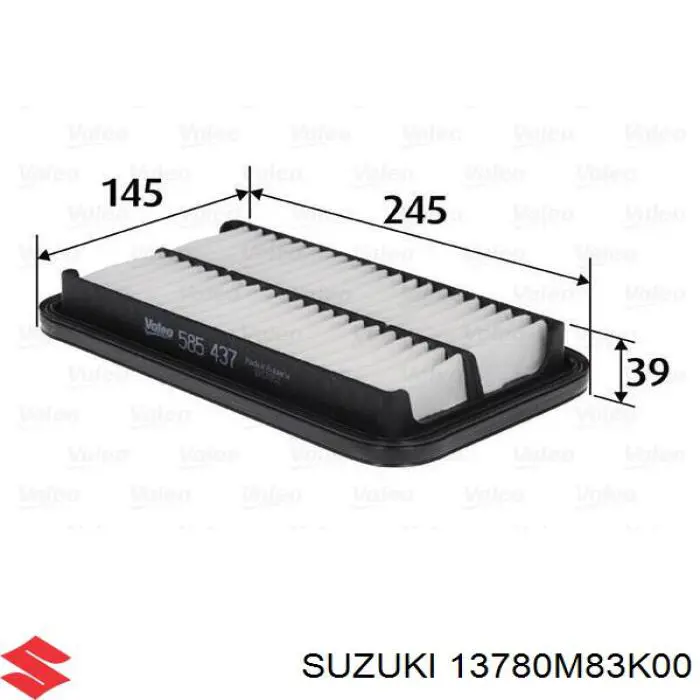 Элемент воздушного фильтра Suzuki 13780M83K00 цена, от 5.54 USD
