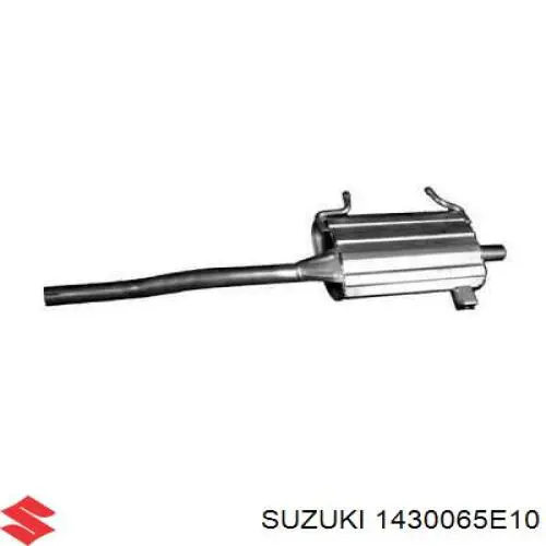 1430065E10 Suzuki Глушитель, средняя и задняя часть