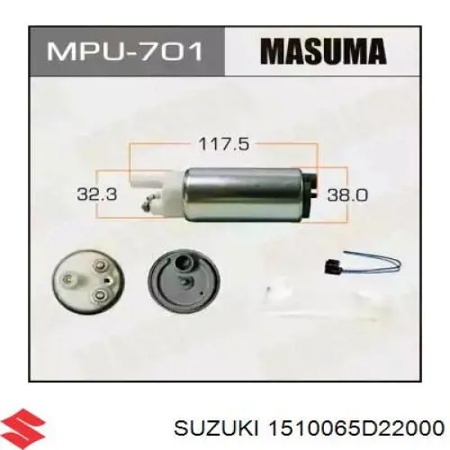 Купить 1510065D22000 Suzuki Модуль топливного насоса