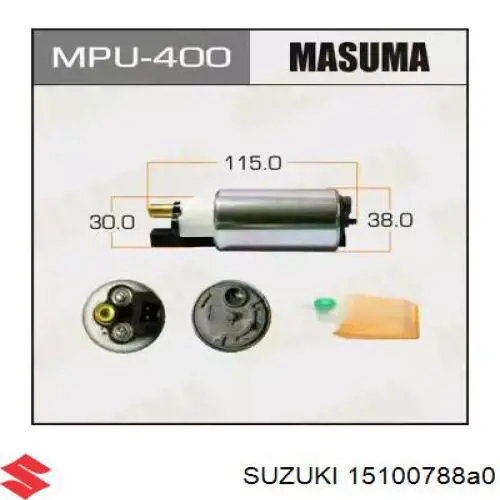  Suzuki 15100788A0 цена, от 107.59 USD