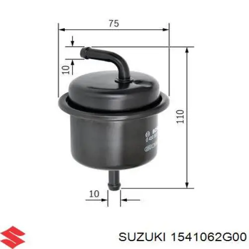 Фильтр тонкой очистки топлива Suzuki 1541062G00 цена, от 6.41 USD