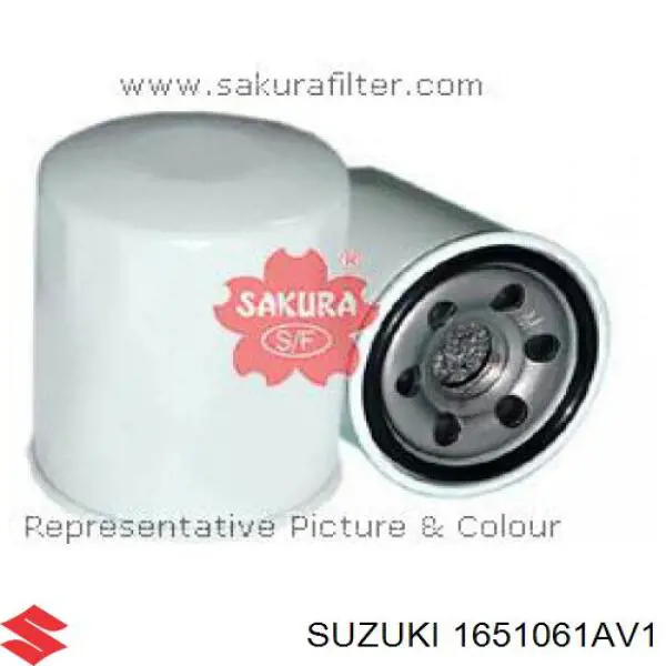 Filtro de óleo Suzuki 1651061AV1 preço, a partir de 8,62 USD