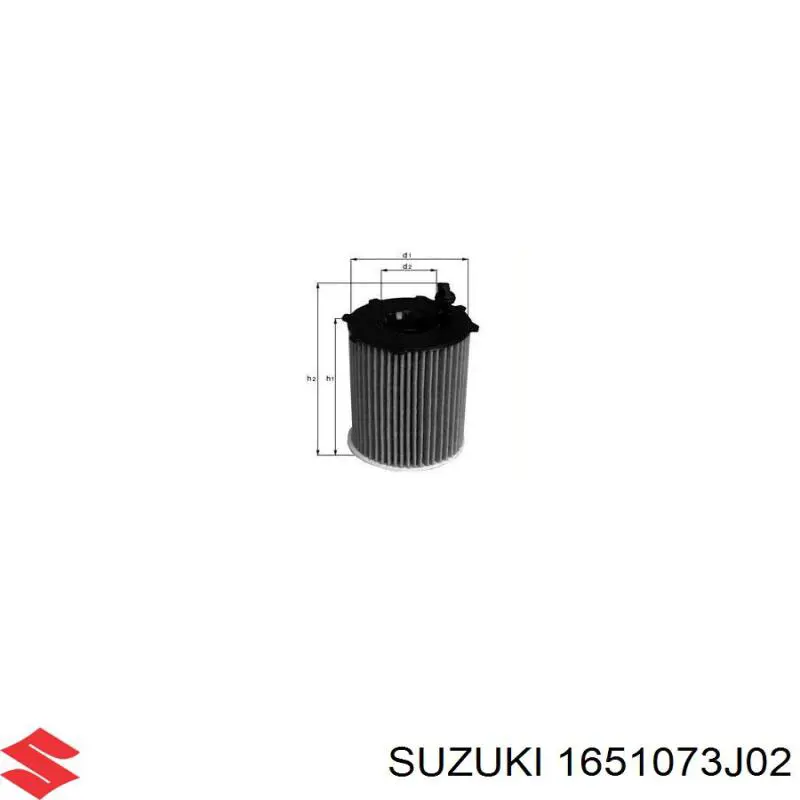 Фильтр очистки масла центробежный Suzuki 1651073J02 цена, от 6.58 USD