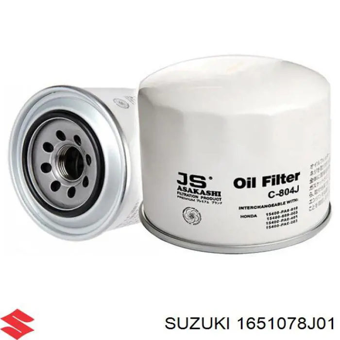 Filtro de óleo Suzuki 1651078J01 preço, a partir de 9,16 USD