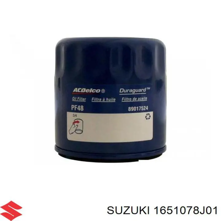 1651078J01 Suzuki filtro de óleo