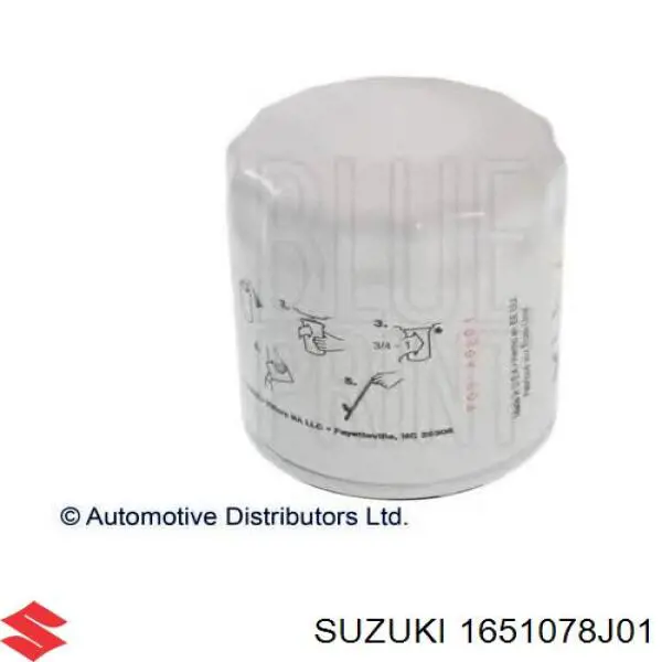 1651078J01 Suzuki Filtro de óleo