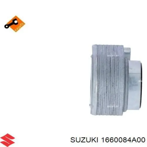 Купить 1660084A00 Suzuki Радиатор масляный (холодильник), под фильтром