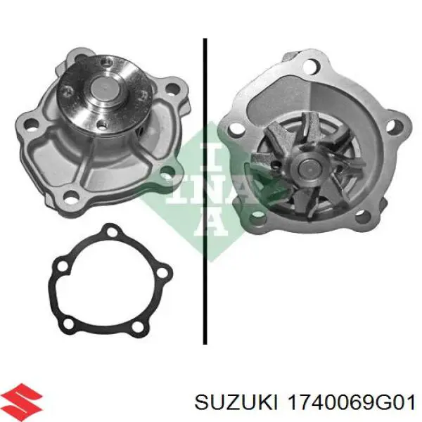 Помпа охлаждения Suzuki 1740069G01 цена, от 39.05 USD