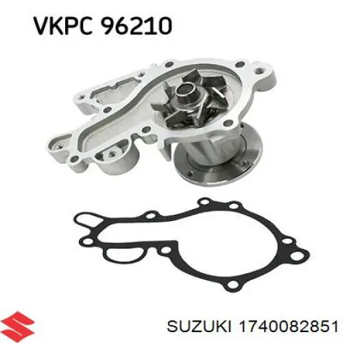 Помпа охлаждения Suzuki 1740082851 цена, от 22.60 USD