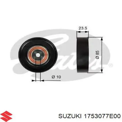 Купить 1753077E00 Suzuki Паразитный ролик