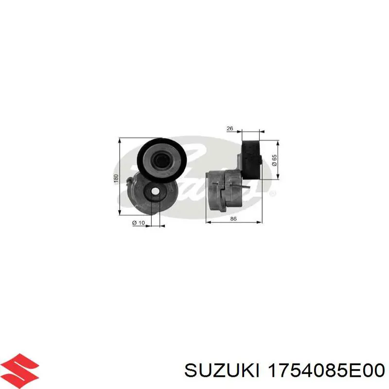 Натяжитель приводного ремня 1754085E00 Suzuki