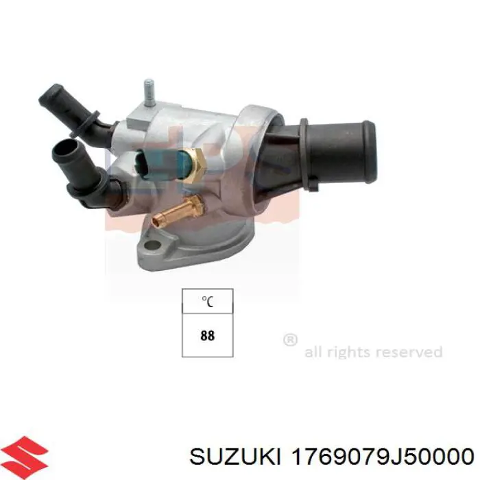 Термостат в корпусе Suzuki 1769079J50000 цена, от 38.14 USD