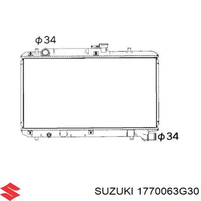 Радиатор 1770063G30 Suzuki