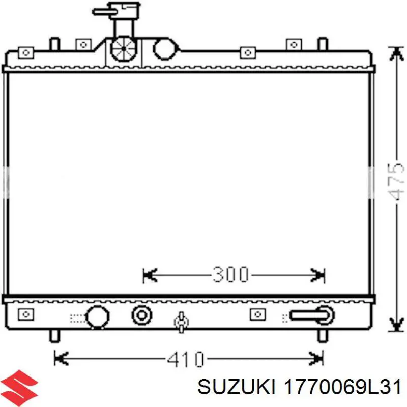 1770069L31 Suzuki Радиатор основной