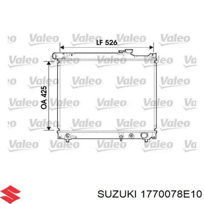 1770078E10 Suzuki Радиатор основной