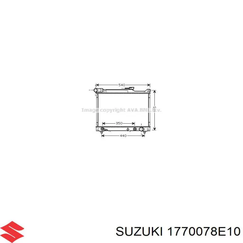 Купить 1770078E10 Suzuki Радиатор водяной