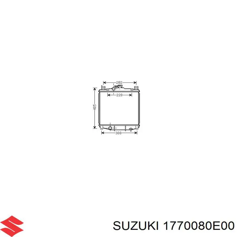 Радиатор охлаждения двигателя Suzuki 1770080E00 цена, от 58.29 USD