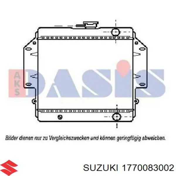 Радиатор охлаждения двигателя Suzuki 1770083002 цена, от 86.07 USD