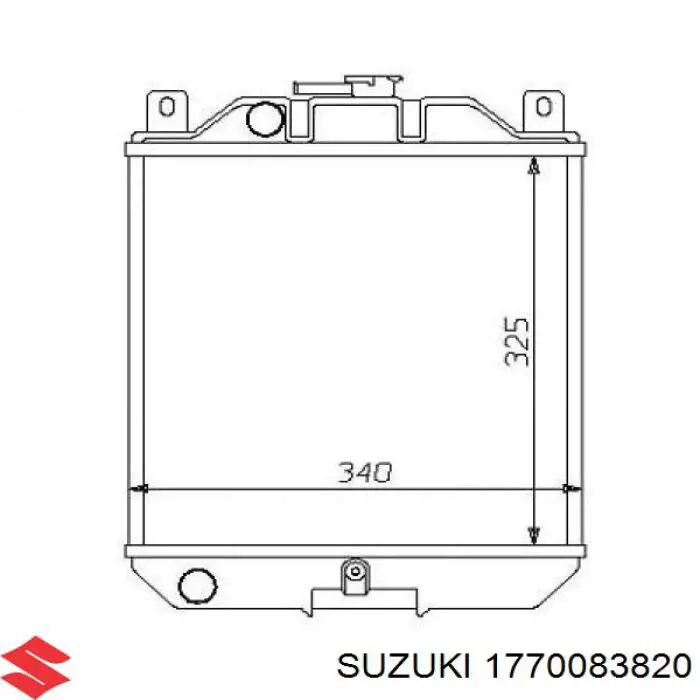 Радиатор 1770083820 Suzuki