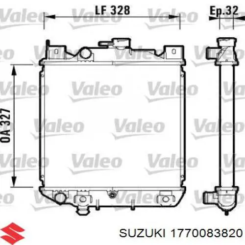 Купить 1770083820 Suzuki Радиатор водяной