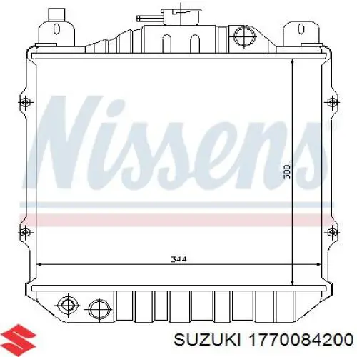 Купить 1770084200 Suzuki Радиатор водяной