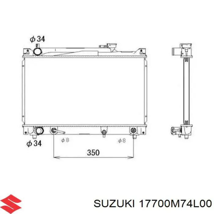 Suzuki 17700M74L00 цена, от 101.93 USD