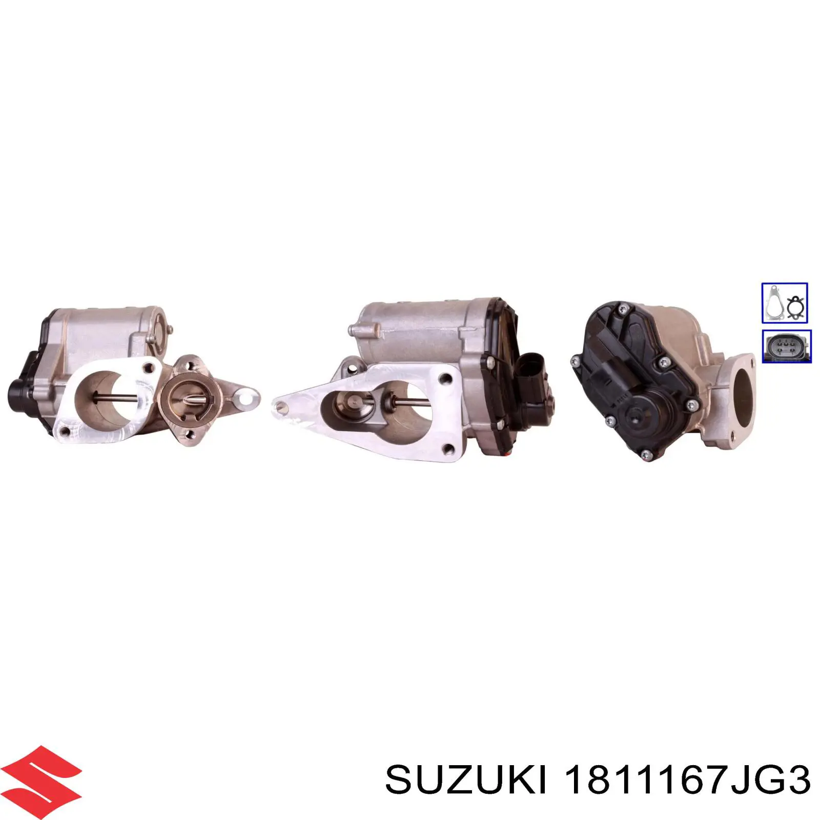 Приборы управления системы рециркуляции Suzuki 1811167JG3 цена, от 31.67 USD