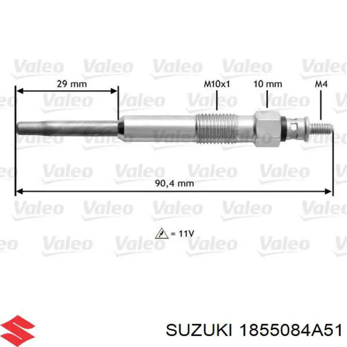 Свечи накала 1855084A51 Suzuki