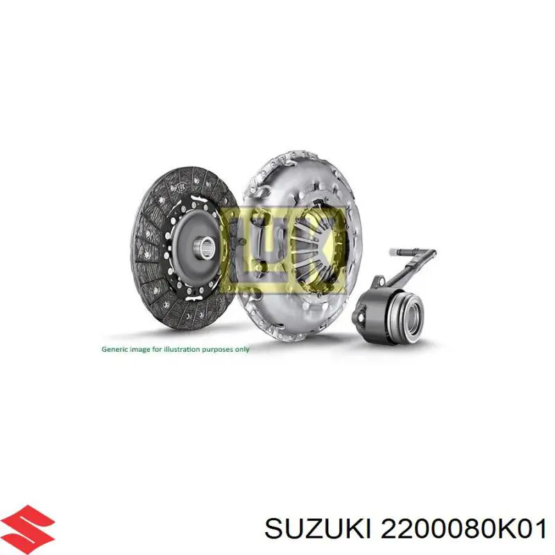 Комплект сцепления (3 части) Suzuki 2200080K01 цена, от 146.90 USD