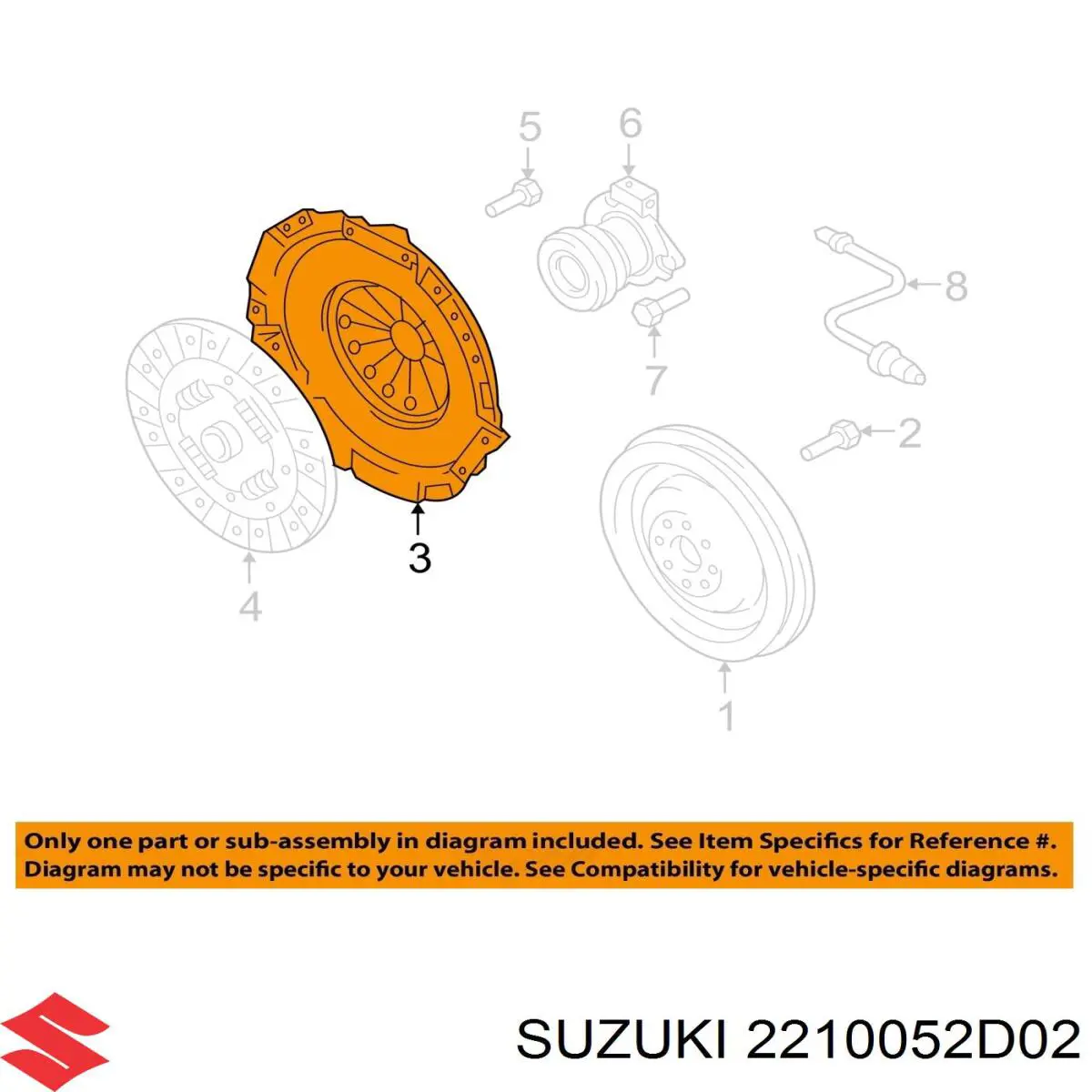 Корзина сцепления 2210052D02 Suzuki