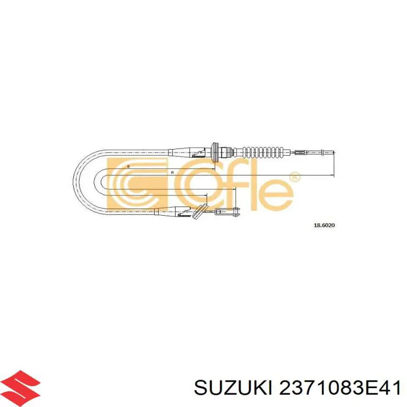 Трос сцепления 2371083E41 Suzuki