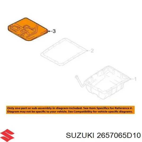 Фильтр коробки автомат Suzuki 2657065D10 цена, от 109.92 USD